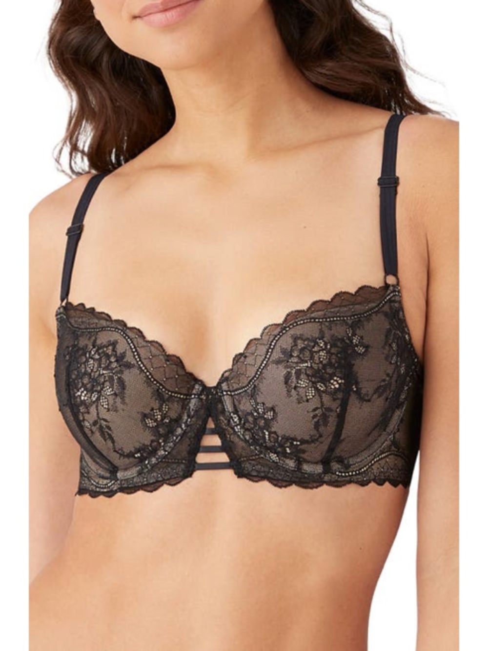 B.tempt'd by Wacoal Women's No Strings Attached Contour Balconette Bra - Night